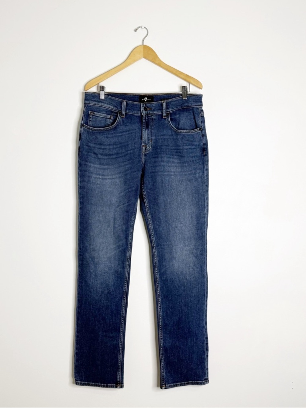 7 For All Mankind Straight Jeans Men’s 32 x 33 Dark Wash Classic Fit